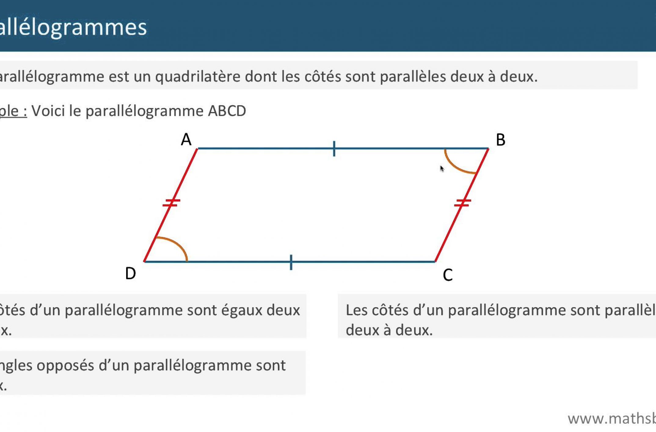 comment calculer l air d un parallelogramme